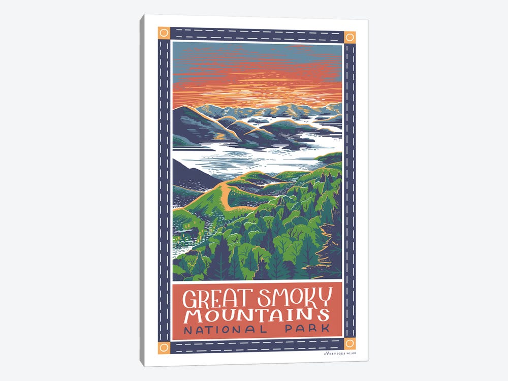 Smokey Mountains National Park by Vestiges 1-piece Art Print