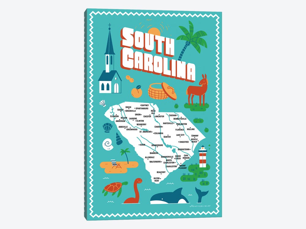 South Carolina II by Vestiges 1-piece Art Print