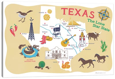 Texas III Canvas Art Print - Vestiges
