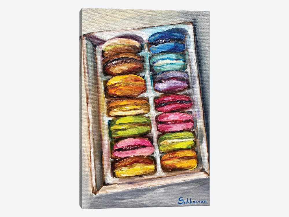 Still Life With The Box Of Macaroons by Victoria Sukhasyan 1-piece Art Print