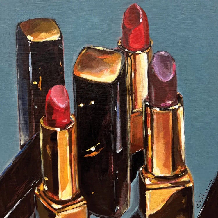 Still Life With Lipsticks by Victoria Sukhasyan wall art