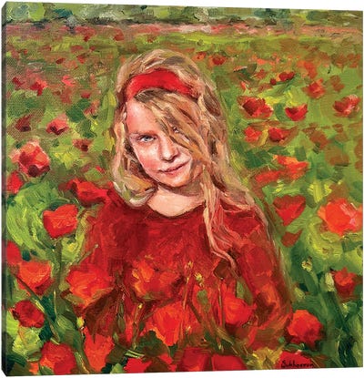 The Poppy Field Canvas Art Print - Victoria Sukhasyan