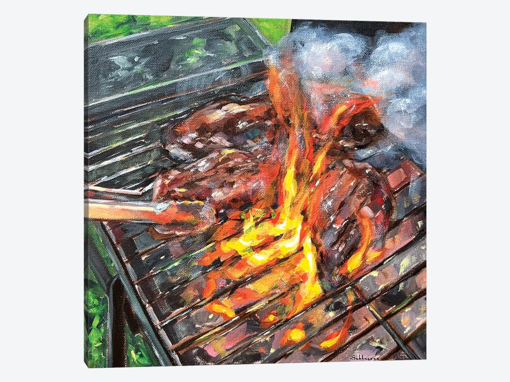 Sunday BBQ by Victoria Sukhasyan 1-piece Canvas Art Print