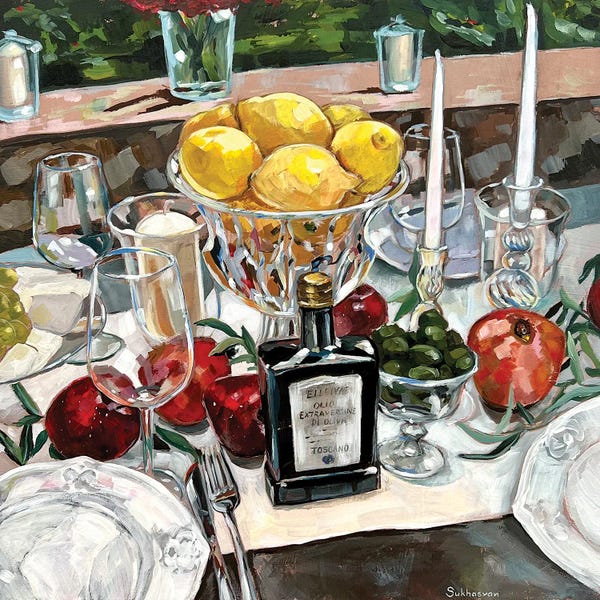 Kitchen: Tuscan Still Life by Victoria Sukhasyan