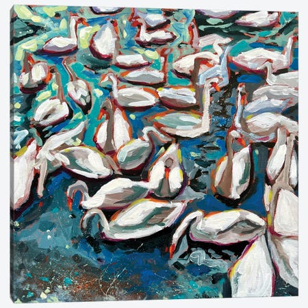 Swan Lake Canvas Print #VSH122} by Victoria Sukhasyan Art Print