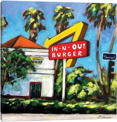 In-N-Out Burger Canvas Art Print - Restaurant & Diner Art
