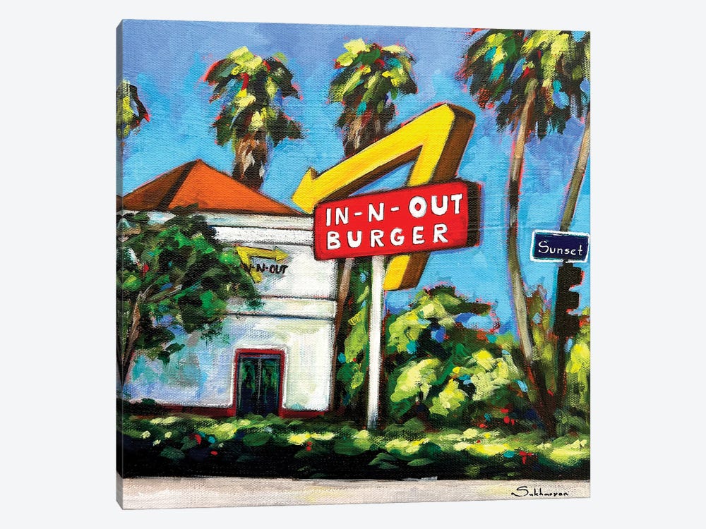 In-N-Out Burger by Victoria Sukhasyan 1-piece Canvas Print