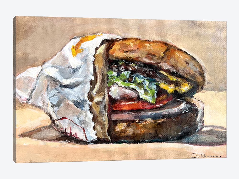 Still Life With The In-N-Out Burger by Victoria Sukhasyan 1-piece Canvas Art Print
