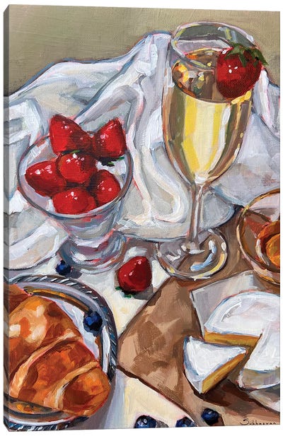 Le Petit Déjeuner Canvas Art Print - Victoria Sukhasyan