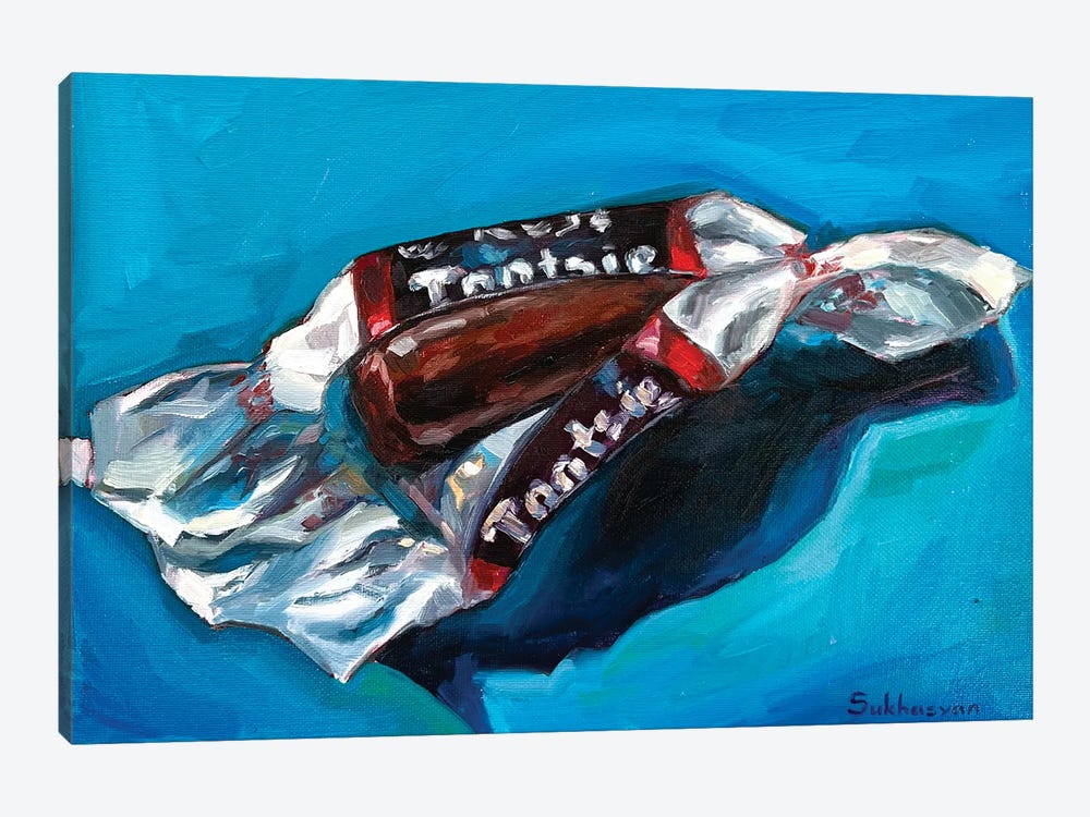Still Life With Tootsie Roll by Victoria Sukhasyan 1-piece Canvas Art Print