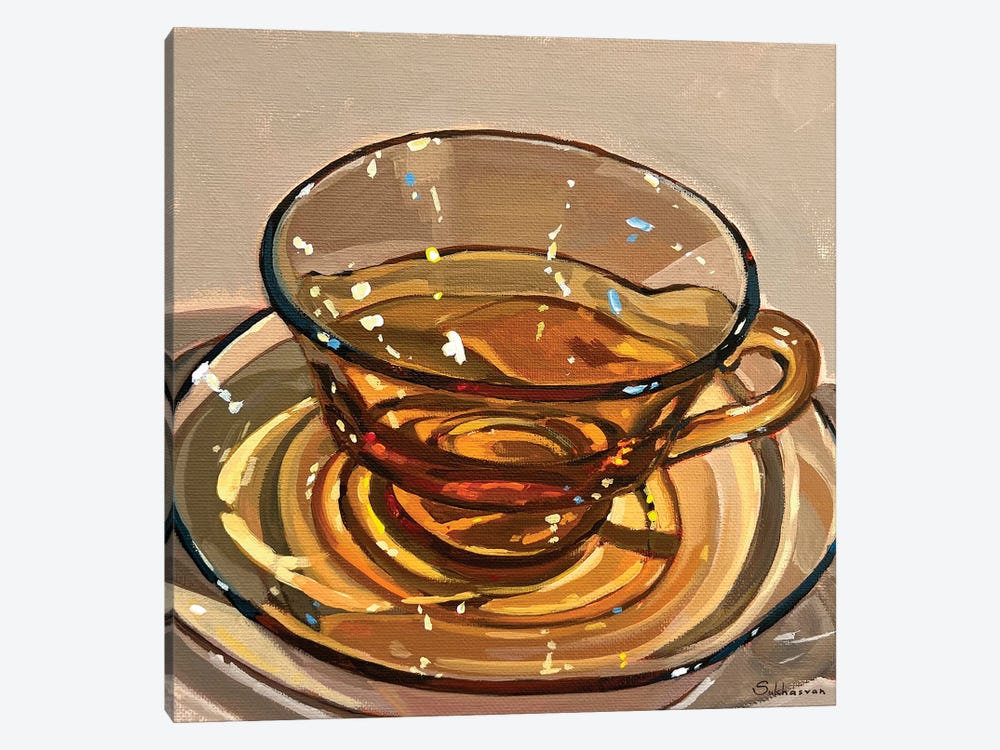 Still Life With Tea Cup by Victoria Sukhasyan 1-piece Canvas Artwork