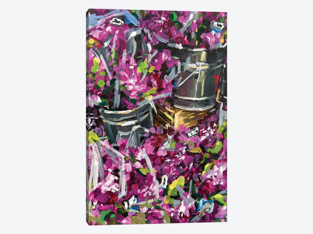 Trader Joes Lilac Bouquets by Victoria Sukhasyan 1-piece Canvas Art Print