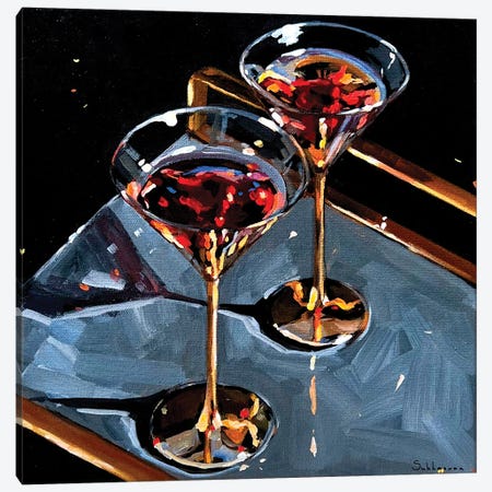Still Life With Cocktails Canvas Print #VSH144} by Victoria Sukhasyan Canvas Wall Art