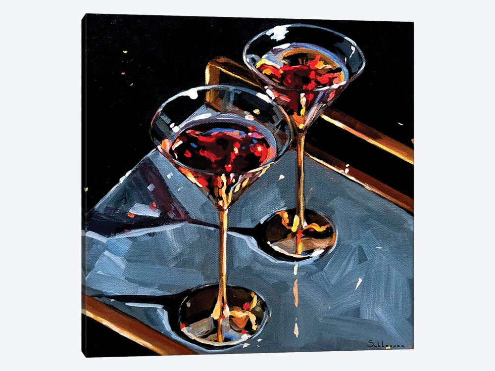 Still Life With Cocktails by Victoria Sukhasyan 1-piece Canvas Wall Art