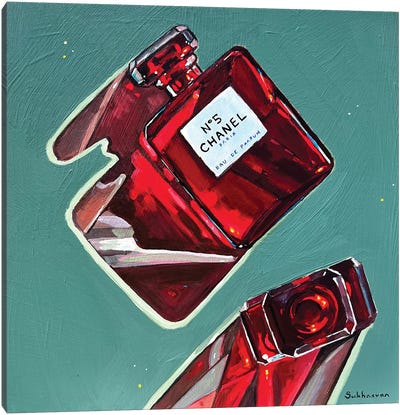 Still Life With Perfume V Canvas Art Print - Still Lifes for the Modern World