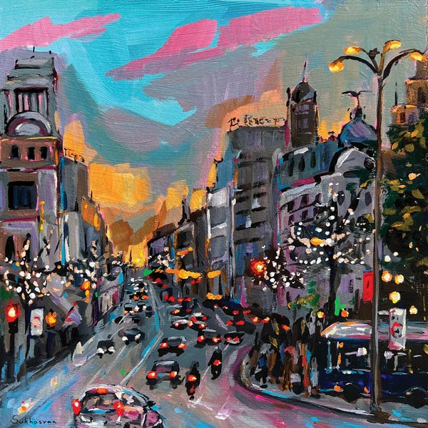 Spain: Sunset In Madrid by Victoria Sukhasyan