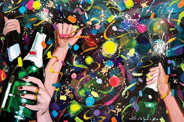 The Joy Of Life: Party Night by Victoria Sukhasyan