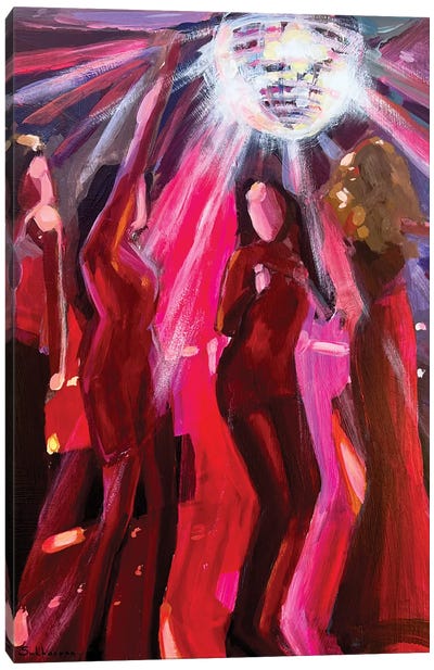The Nightclub Canvas Art Print - Victoria Sukhasyan