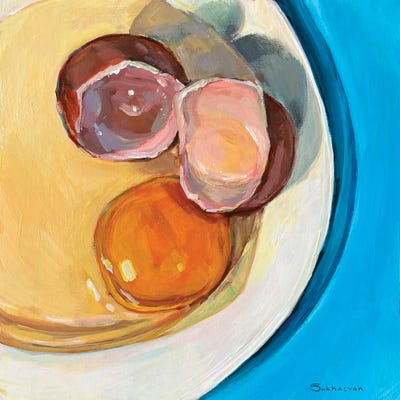 Still Life With The Cracked Egg by Victoria Sukhasyan art print