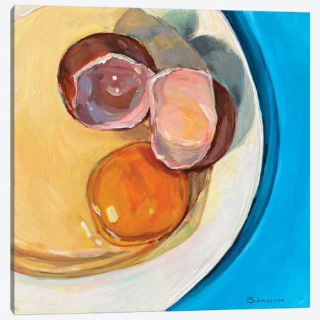 Still Life With The Cracked Egg Canvas Print #VSH164} by Victoria Sukhasyan Canvas Artwork