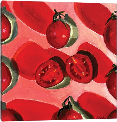 Still Life With Tomatoes Canvas Art Print - Victoria Sukhasyan
