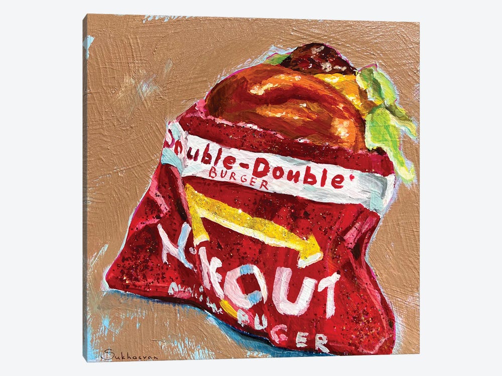 Still Life With In-N-Out Burger by Victoria Sukhasyan 1-piece Canvas Art Print