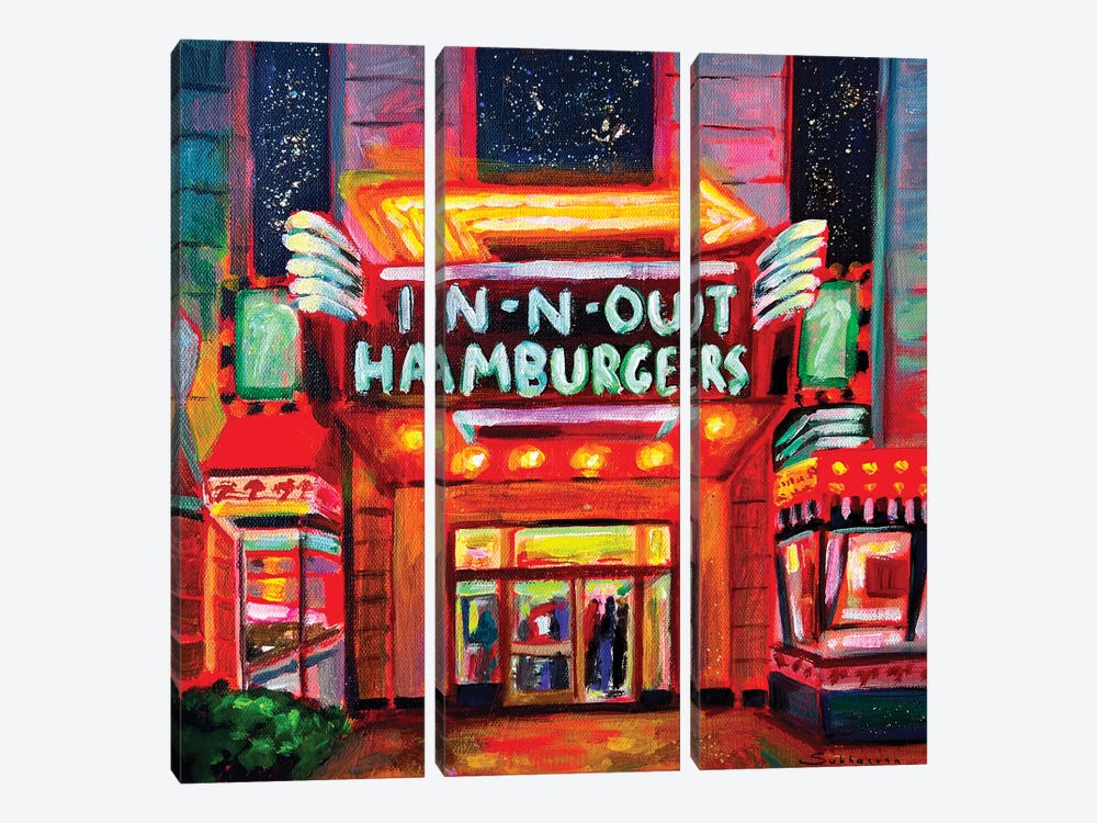 In-N-Out Burger. Las Vegas by Victoria Sukhasyan 3-piece Canvas Art