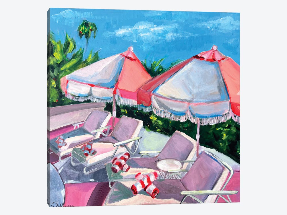 By the Pool by Victoria Sukhasyan 1-piece Canvas Art Print