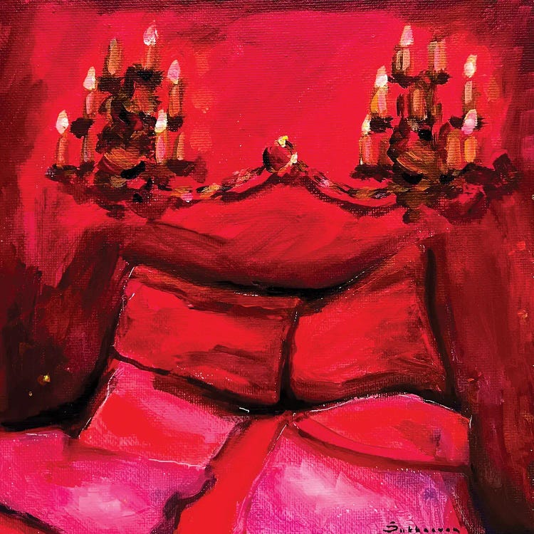 Red Bedroom by Victoria Sukhasyan wall art