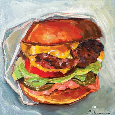 Still Life With Burger II by Victoria Sukhasyan multi panel art