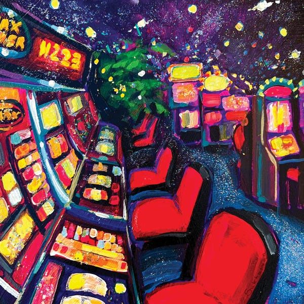 Gambling: Las Vegas. Casino Interior by Victoria Sukhasyan