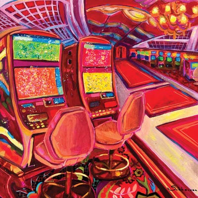 Las Vegas. Wynn Casino Interior by Victoria Sukhasyan canvas print