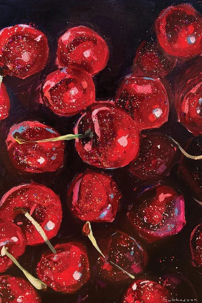 Cherries: Glitter Cherries by Victoria Sukhasyan