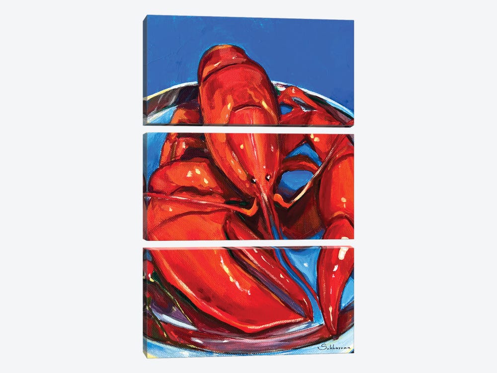 Still Life With Lobster II by Victoria Sukhasyan 3-piece Art Print
