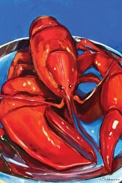 Lobsters: Still Life With Lobster II by Victoria Sukhasyan