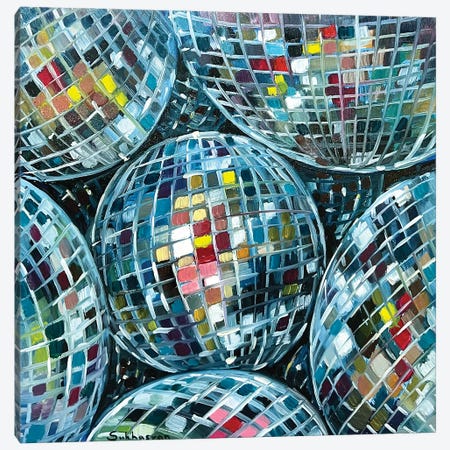 Disco Ball Pink Party - Mark Ashkenazi Canvas Art Print ( Decorative Elements > Disco Balls art) - 12x12 in