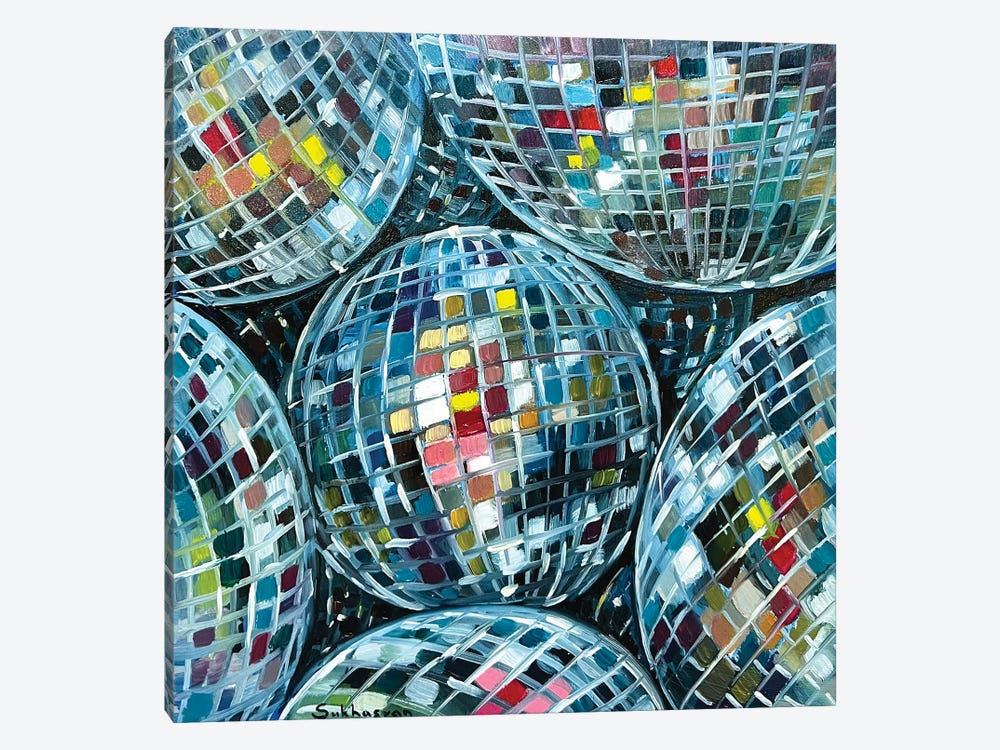 Disco Balls by Victoria Sukhasyan 1-piece Canvas Art Print