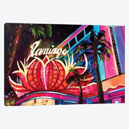 Hotel Flamingo Las Vegas Canvas Print #VSH216} by Victoria Sukhasyan Canvas Wall Art
