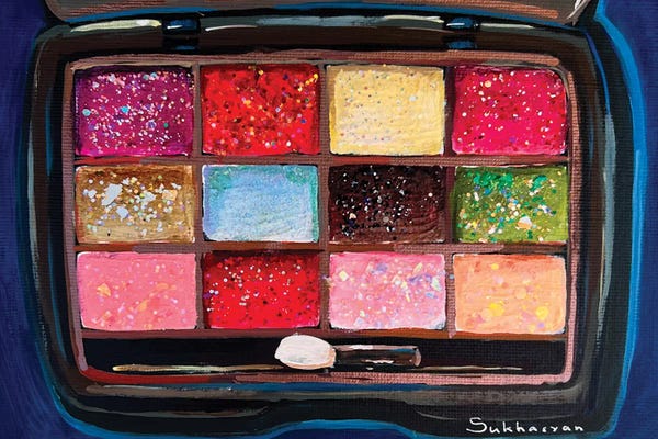 Make-Up: Still Life With Eyeshadow Palette by Victoria Sukhasyan