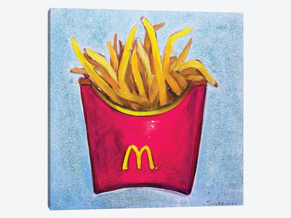 Still Life With French Fries II by Victoria Sukhasyan 1-piece Canvas Artwork