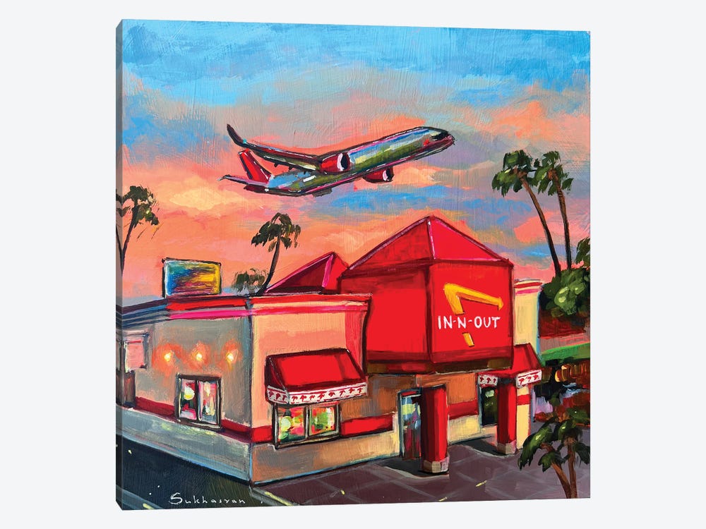 In-N-Out Burger. Los Angeles by Victoria Sukhasyan 1-piece Art Print
