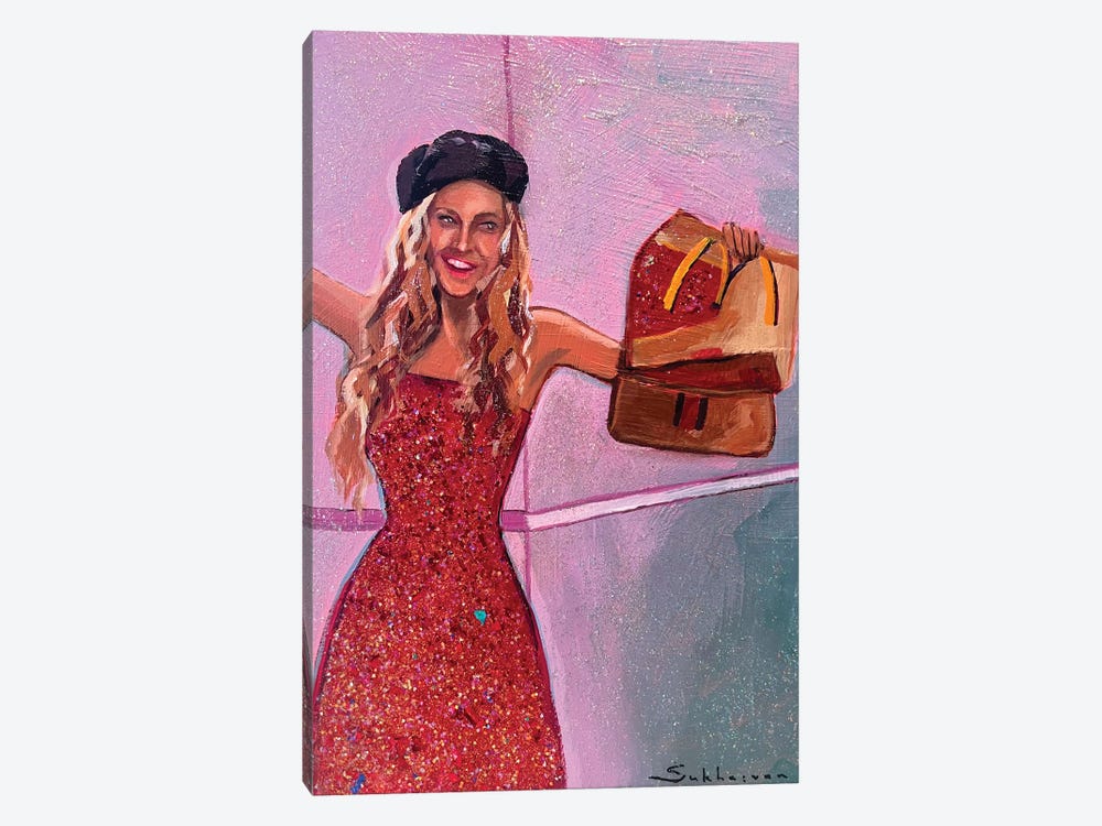 Carrie Bradshaw. Sex And The City by Victoria Sukhasyan 1-piece Canvas Artwork