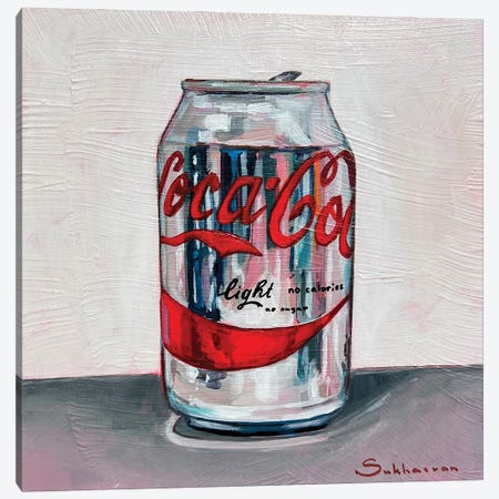 Still Life With A Coke Light Canvas Print #VSH232} by Victoria Sukhasyan Canvas Print
