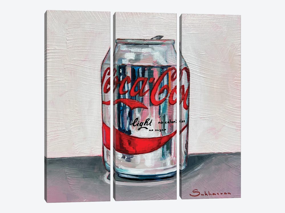 Still Life With A Coke Light by Victoria Sukhasyan 3-piece Canvas Print