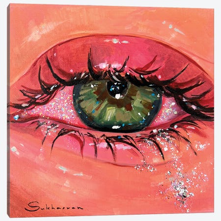The Eye II Canvas Print #VSH233} by Victoria Sukhasyan Art Print