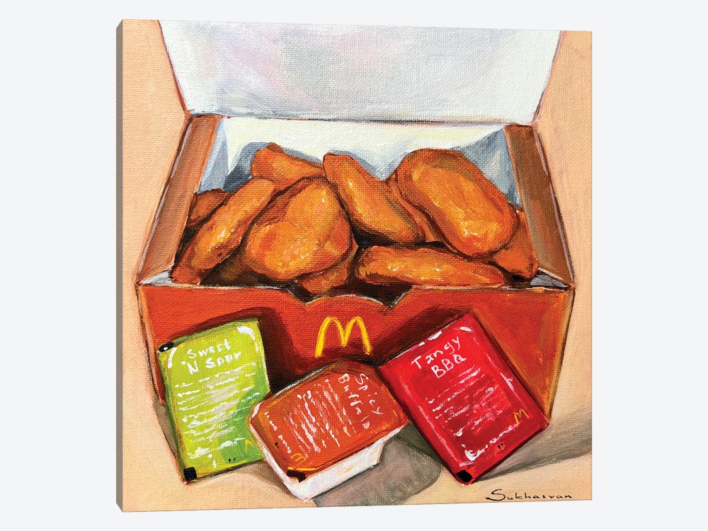 Still Life With Nuggets by Victoria Sukhasyan 1-piece Canvas Art