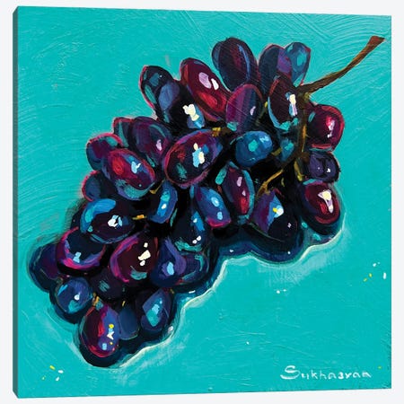Still Life With Grapes Canvas Print #VSH238} by Victoria Sukhasyan Canvas Print