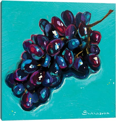Still Life With Grapes Canvas Art Print - Grape Art
