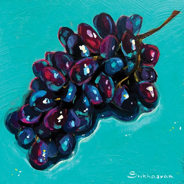 Grapes: Still Life With Grapes by Victoria Sukhasyan