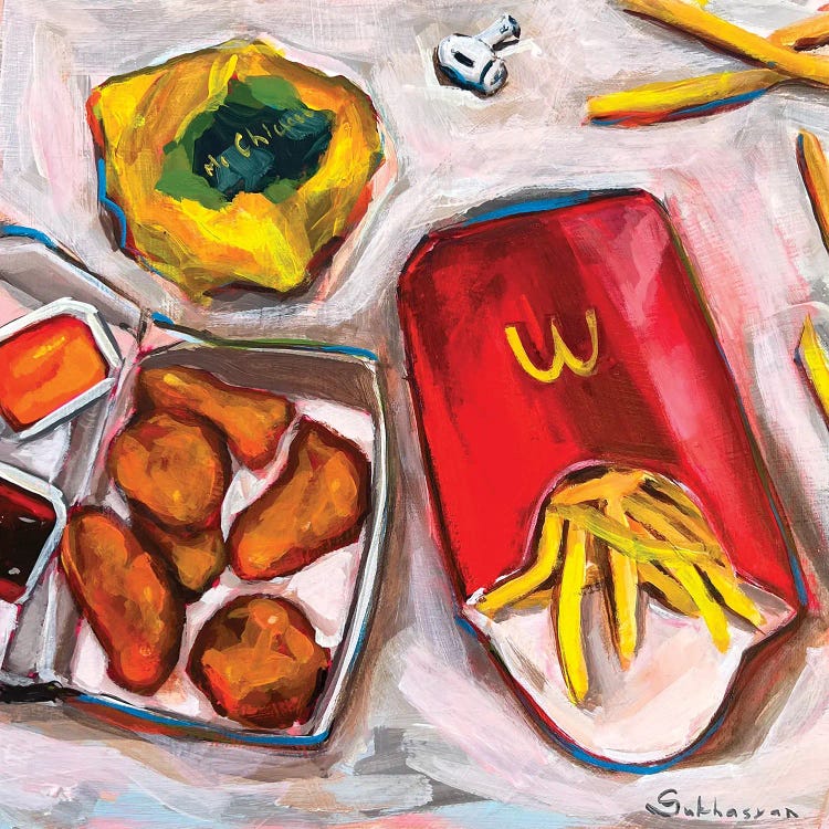 Still Life With Nuggets And French Fries